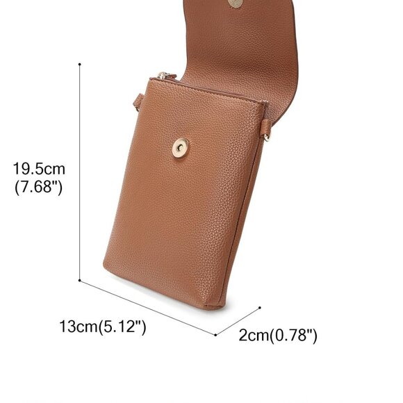 Elegant Vegan Leather Crossbody Bag for Women with Adjustable Strap - Picture 3 of 7